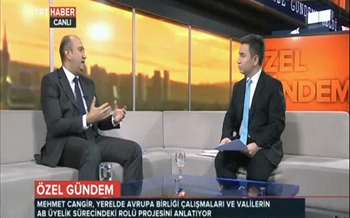 Avrupa Birliği Bakanlığı Müsteşar Yrd. Sayın Dr. Mehmet Cangir Yerelde AB'yi TRT Haber'de anlatıyor.